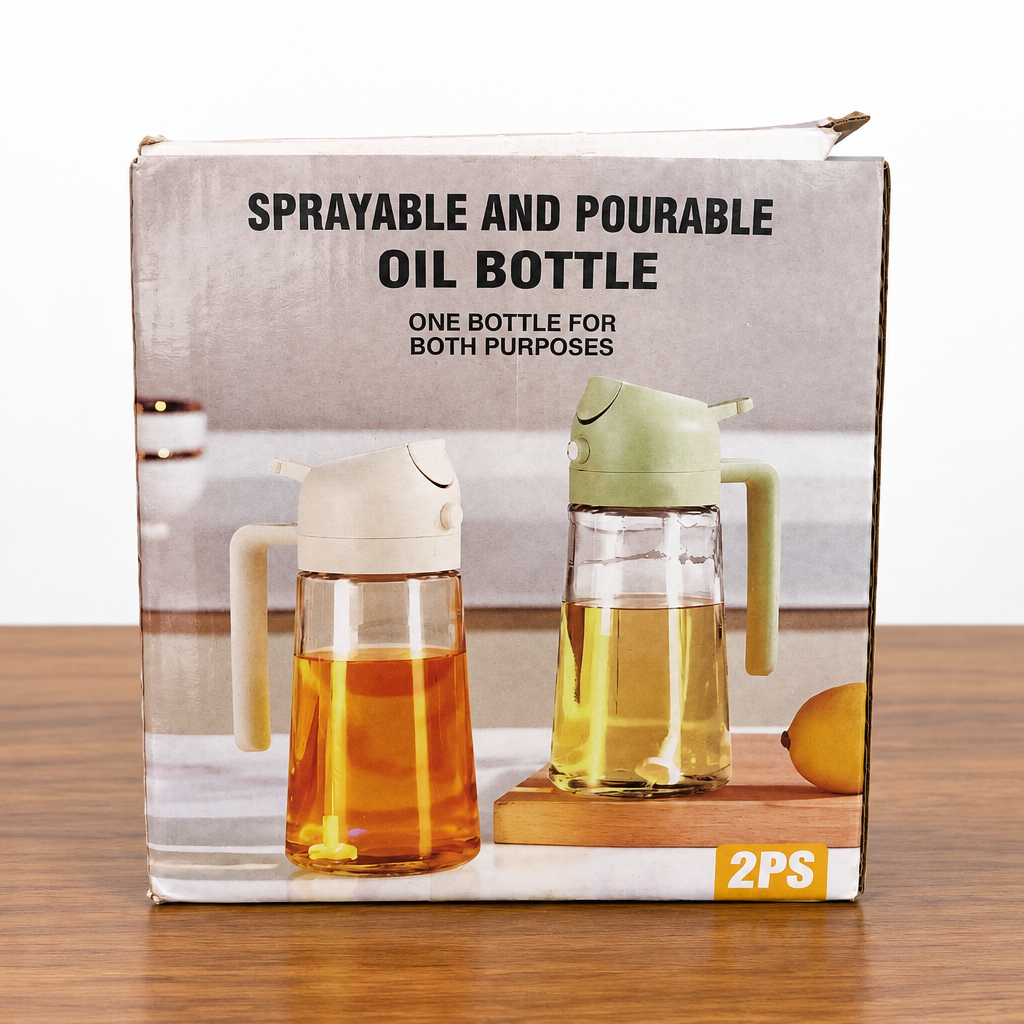 Sprayable and Pourable Oil Bottle