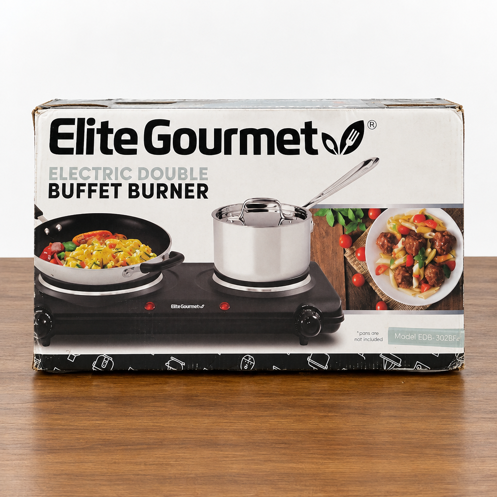 Elite Gourmet Electric Double Buffet Burner