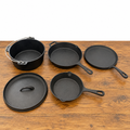 Pre-Seasoned 5-Piece Cast Iron Kitchen Cookware Set